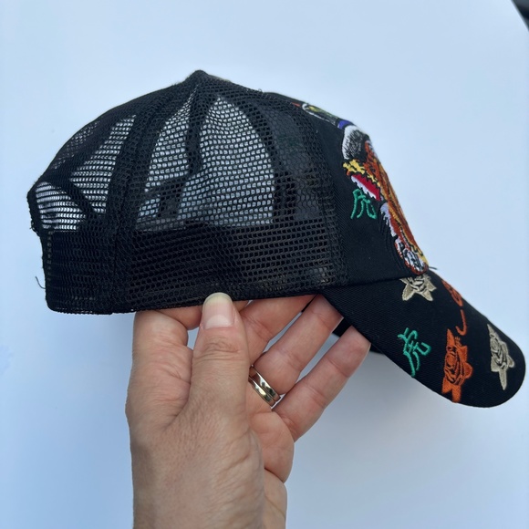 Ed Hardy Embroidered Screaming Tiger Cap-unisex - Picture 5 of 11